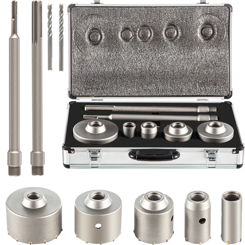 SucceBuy Concrete Hole Saw Kit For Masonry Drilling