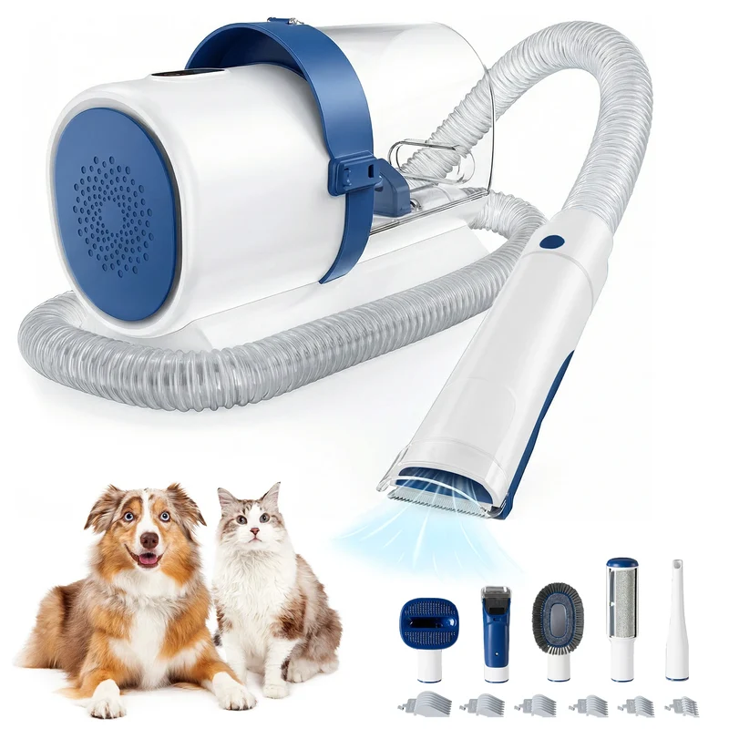 JHK Pet Grooming Vacuum Kit With Cordless Clippers And Tools