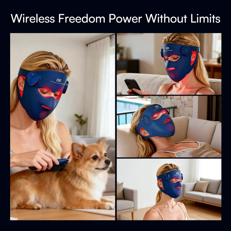 4D Wireless Dual NIR LED Facial Mask