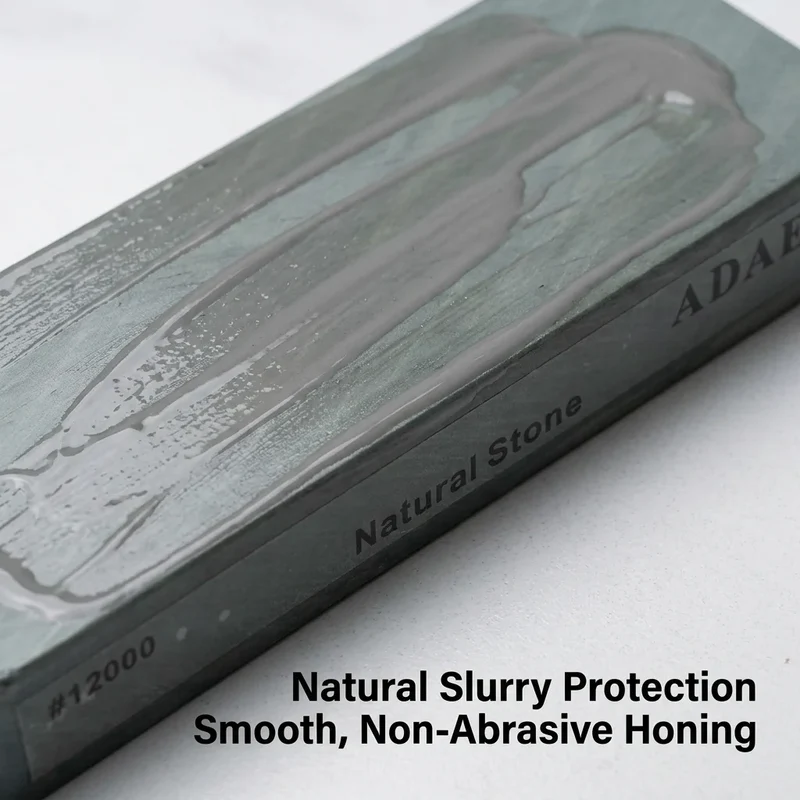 ADAEE Professional 12000# Natural Whetstone Large Size 200*75*29mm Sharpening Stone Ultra Fine Finishing Stone for Kitchen Knife