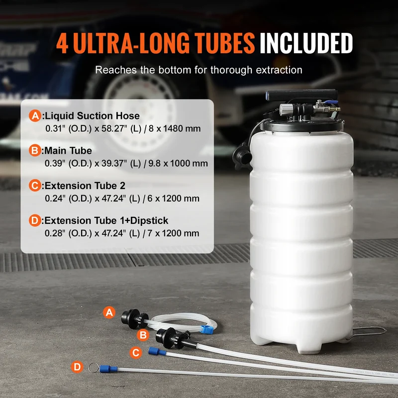 SucceBuy Pneumatic Fluid Extractor For Automotive Fluid Removal