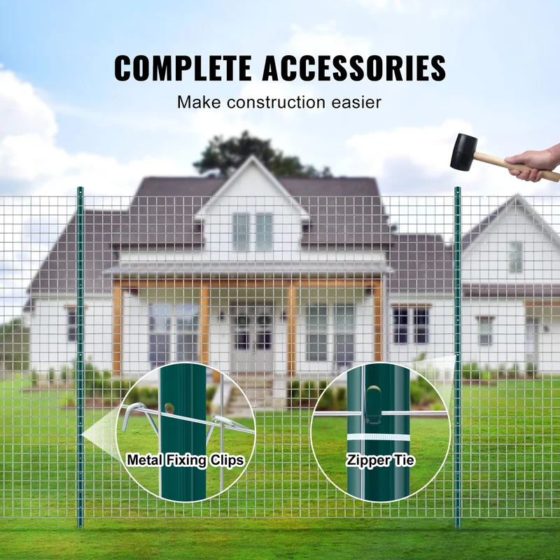 SucceBuy Heavy Duty Carbon Steel T Post Fence Stakes Outdoor