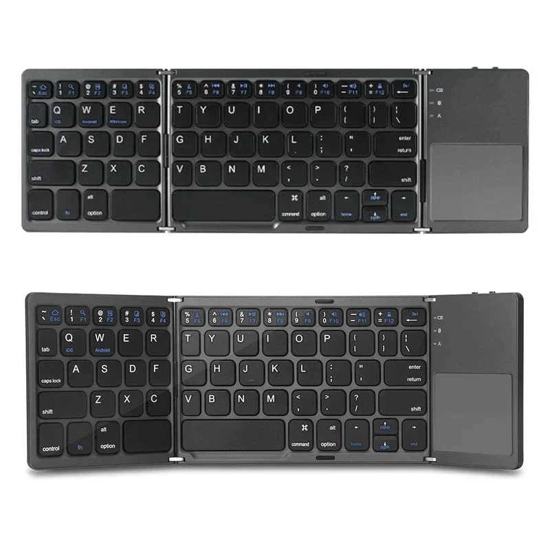 FoldType Touch Mini-Tastatur – Faltbare Bluetooth-Tastatur mit Touchpad