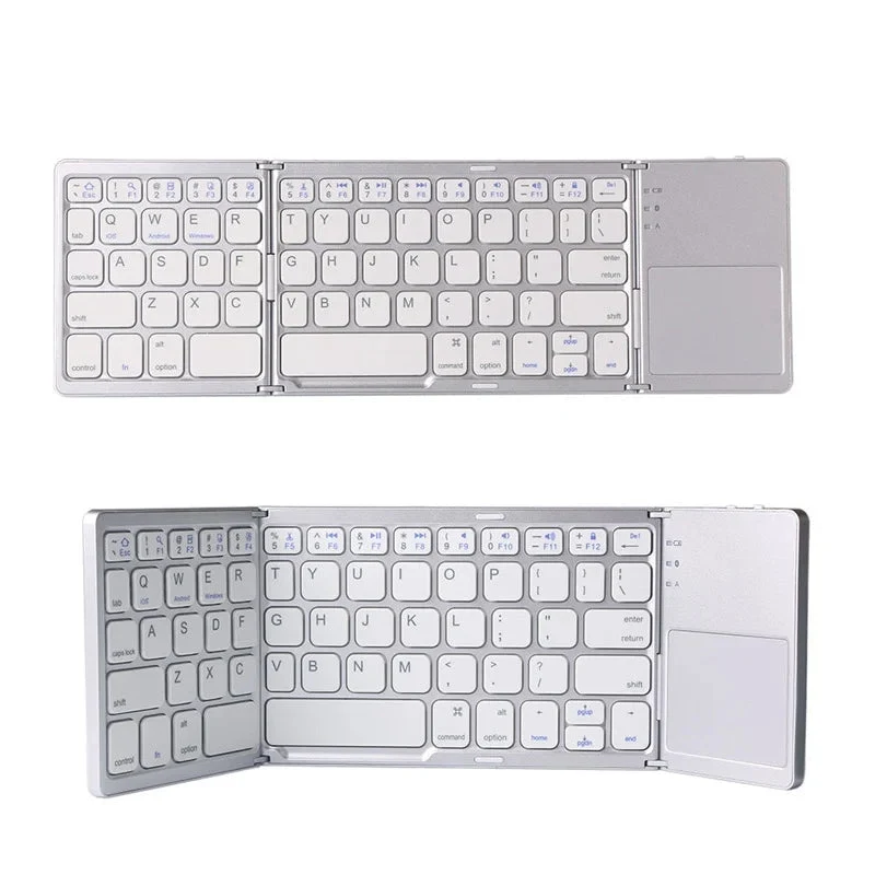 FoldType Touch Mini-Tastatur – Faltbare Bluetooth-Tastatur mit Touchpad