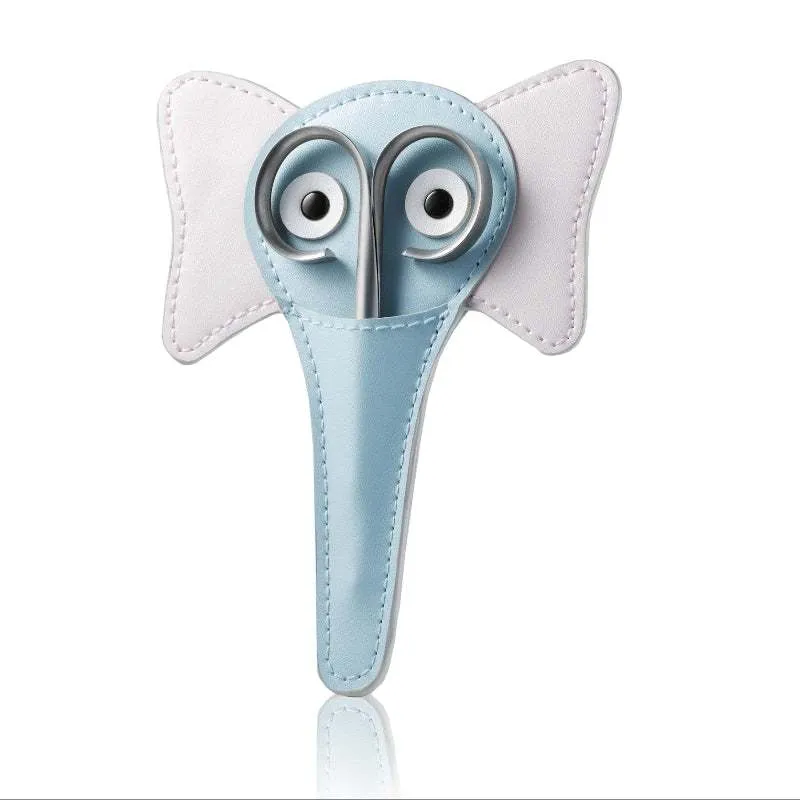 Child Scissors with Leather case - Elephant