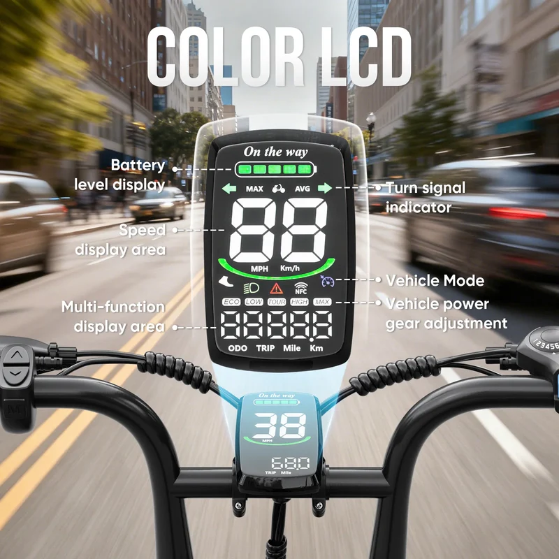 Spacewalk Fat Tire Electric Bike With Removable Battery