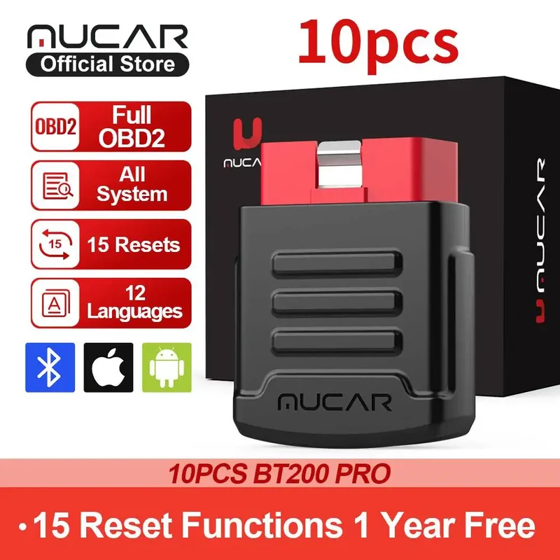 MUCAR BT200 OBD2 Bluetooth WiFi Automotive Diagnostic Scanner