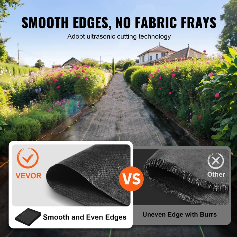 Vevor Premium Heavy Duty Woven Weed Barrier Landscape Geotextile Fabric