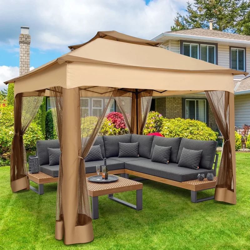 Tooluck Pop Up Canopy With Mosquito Netting And Ventilation