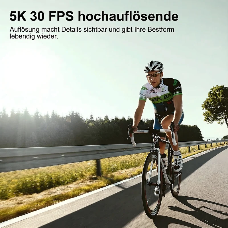 NL | 5K Action Camera 30MP mit WiFi / Wasserdicht bis 30 m mit Touchscreen / 170° Weitwinkel / 2.4G Fernbedienung & Zubehör-Kit