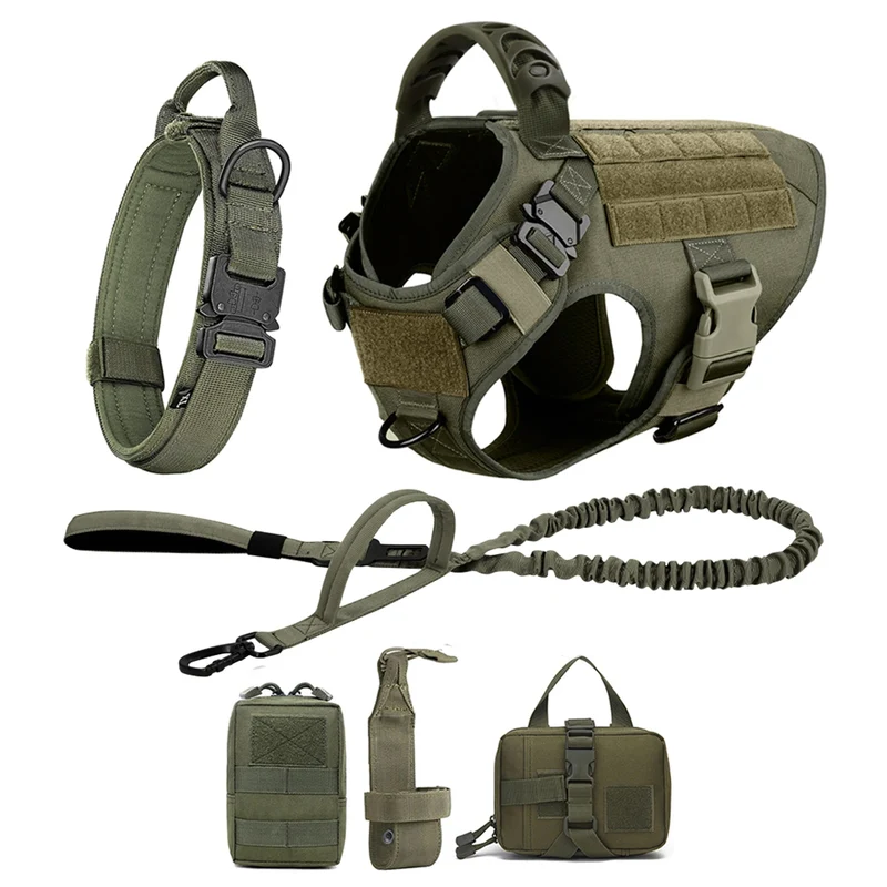 Petravel Padded Nylon Dog Harness And Leash Set Quick Release