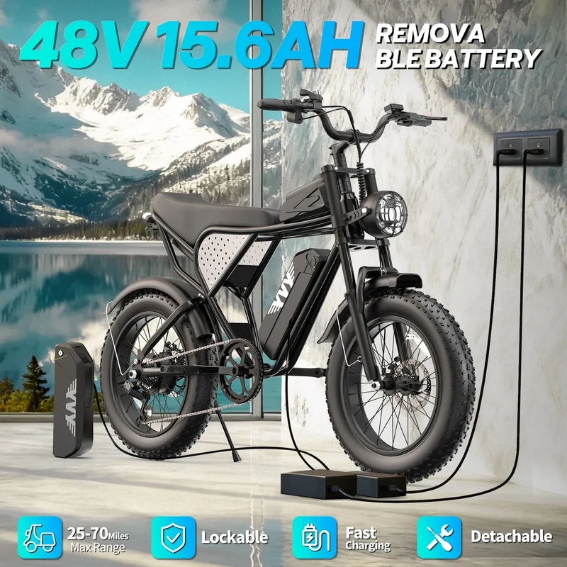 YVY K20 Lite Seven Speed Electric Fat Tire Mountain Ebike