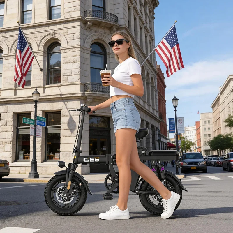 Uplee Ge5 Folding Electric Bicycle 250W Motor Adults Commuter