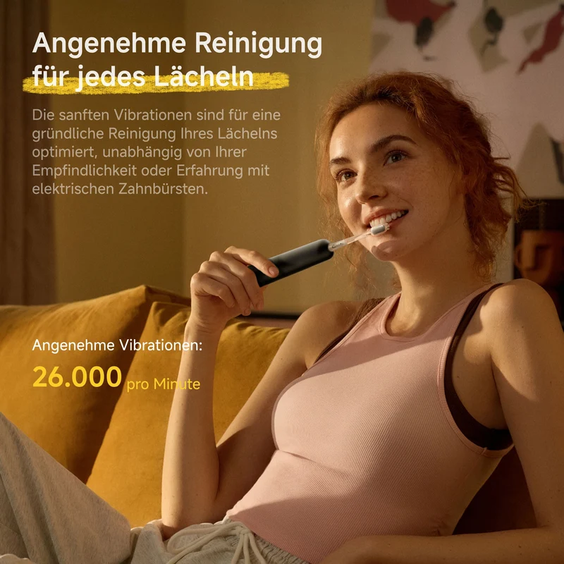 Laifen Wave Spezial Elektrische Zahnbürste mit 2 Bürstenköpfe und Reisetasche