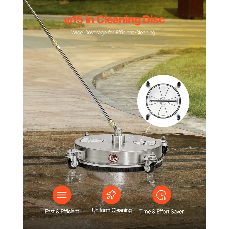 Vevor Pressure Washer Surface Cleaner With Four Wheels