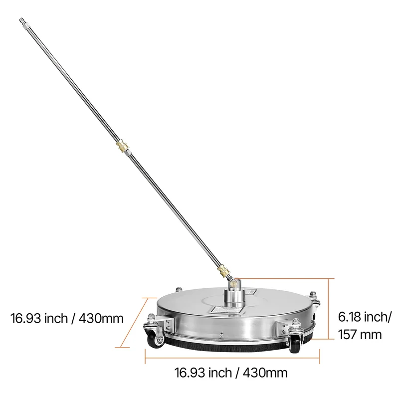 Vevor Pressure Washer Surface Cleaner With Four Wheels