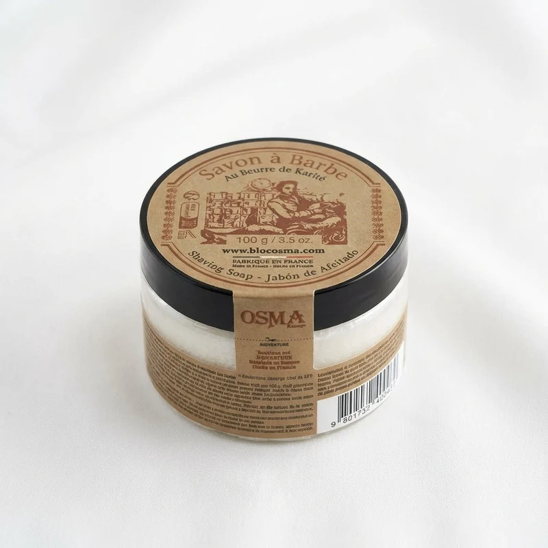 Osma Rasierseife mit Sheabutter im Tiegel 100gr