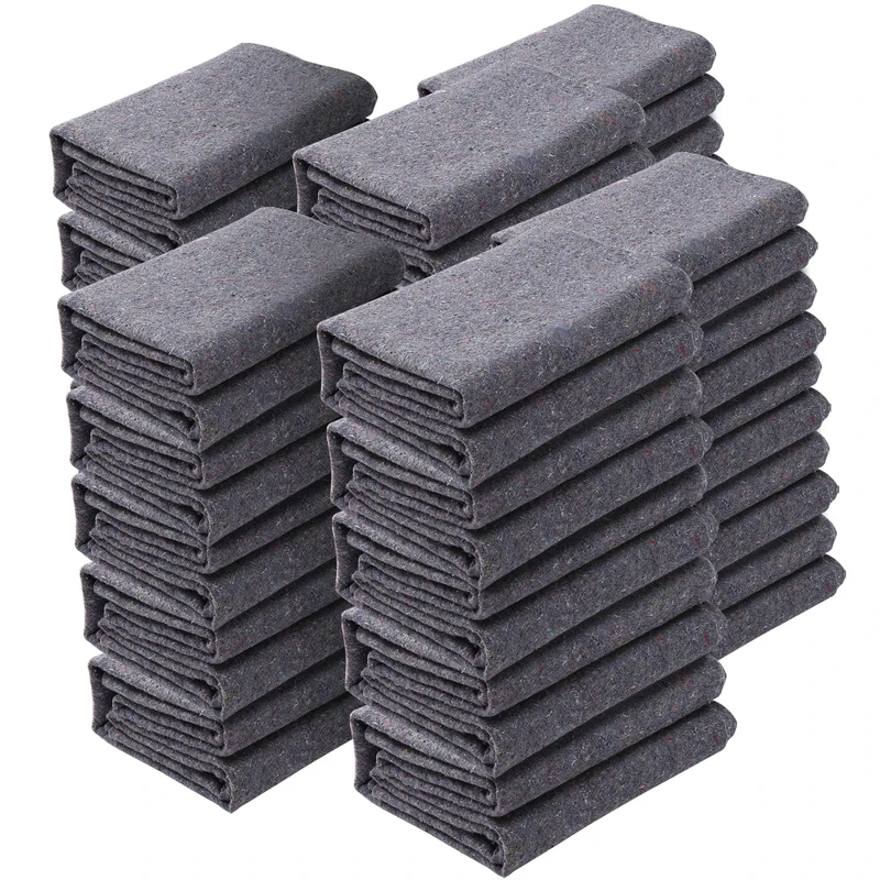 SucceBuy Recycled Cotton Moving Blankets For Furniture Protection