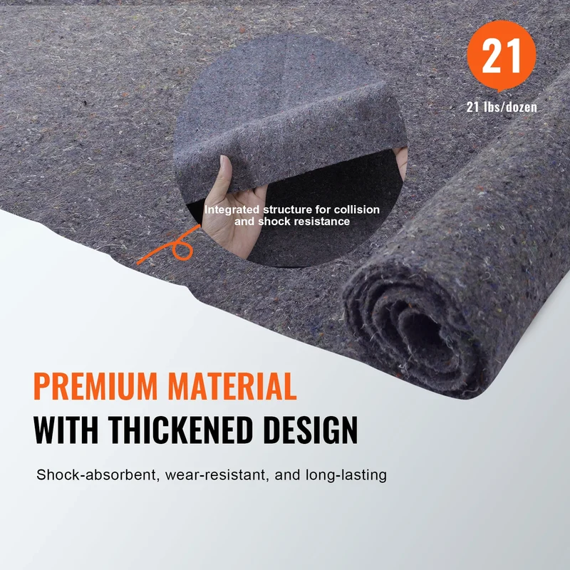 SucceBuy Recycled Cotton Moving Blankets For Furniture Protection