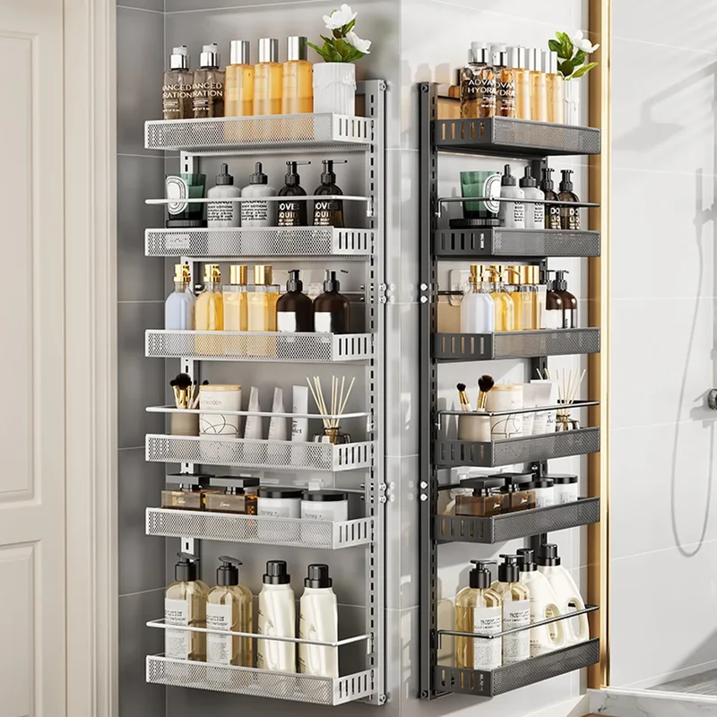 HiMiss Adjustable Six Tier Metal Pantry Spice Storage Rack