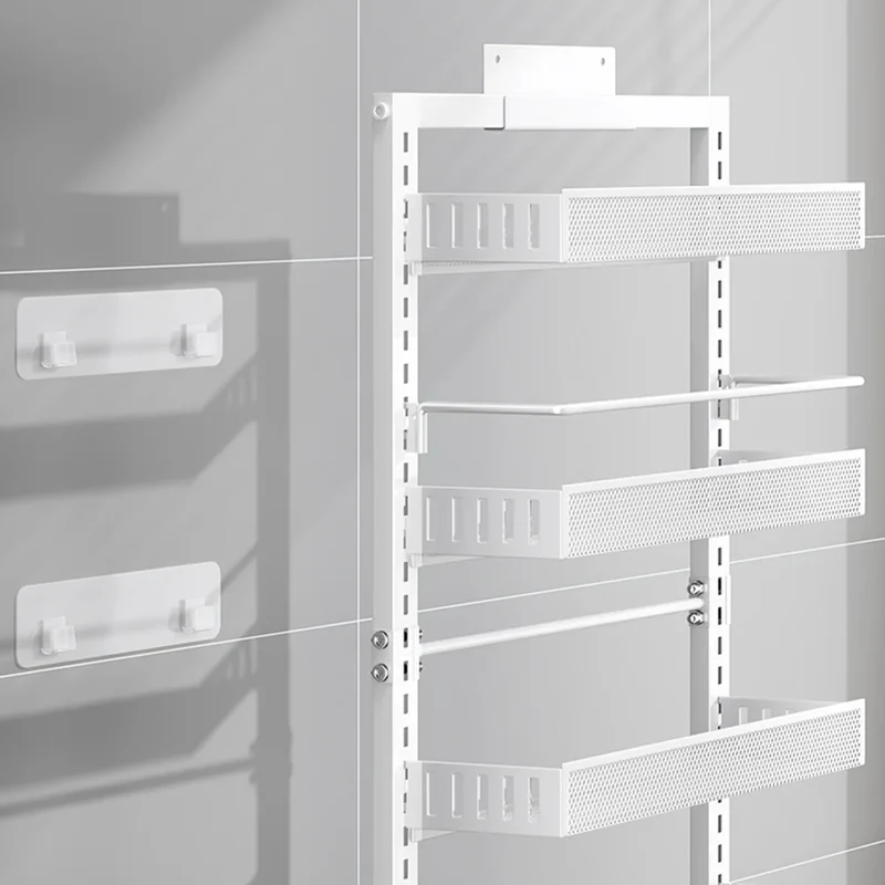 HiMiss Adjustable Six Tier Metal Pantry Spice Storage Rack