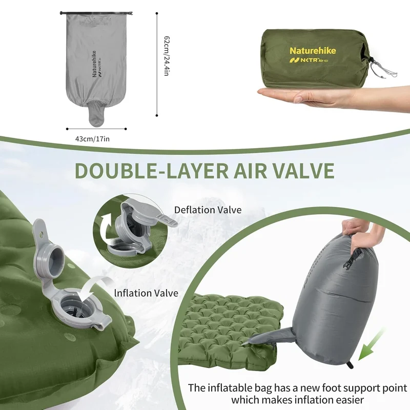 Naturehike Ultralight R4.6 Insulated Inflatable Sleeping Pad